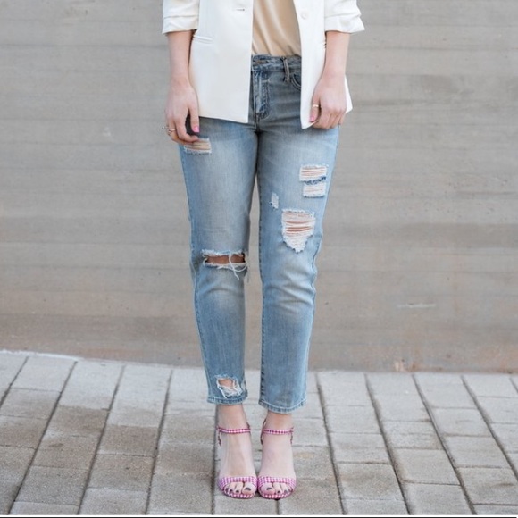 Southern Belle Gingham Ankle Strap Heeled Sandal - Picture 6 of 6